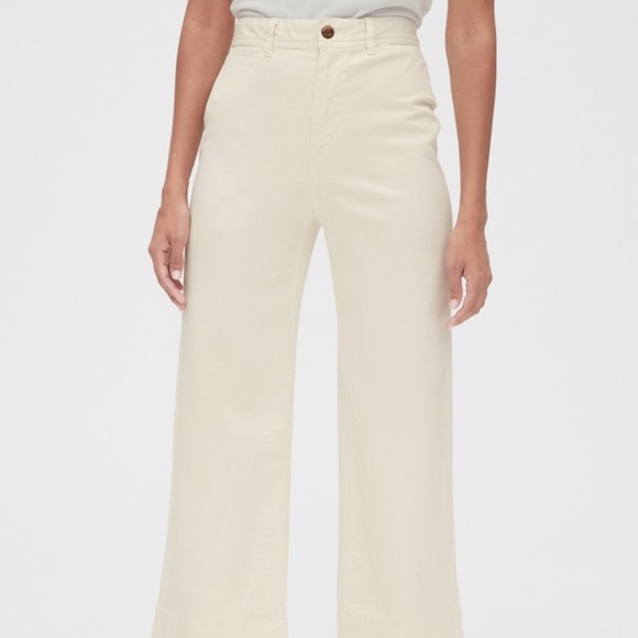 Gap High Rose Wide-Leg Crop Pants - Picture 4 of 4